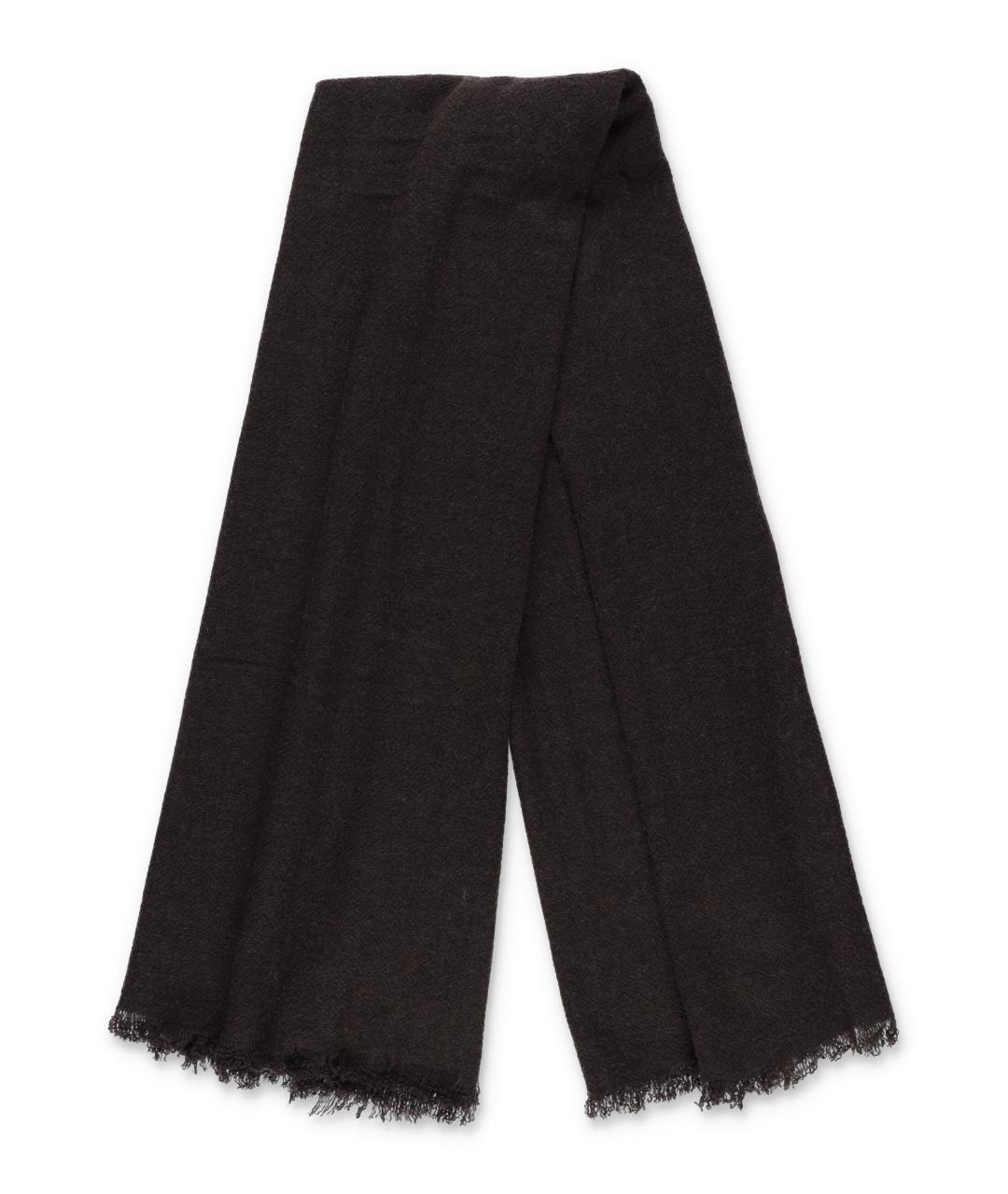 THE FRANKIE SHOP Коричневый шерстяной шарф, фото 2