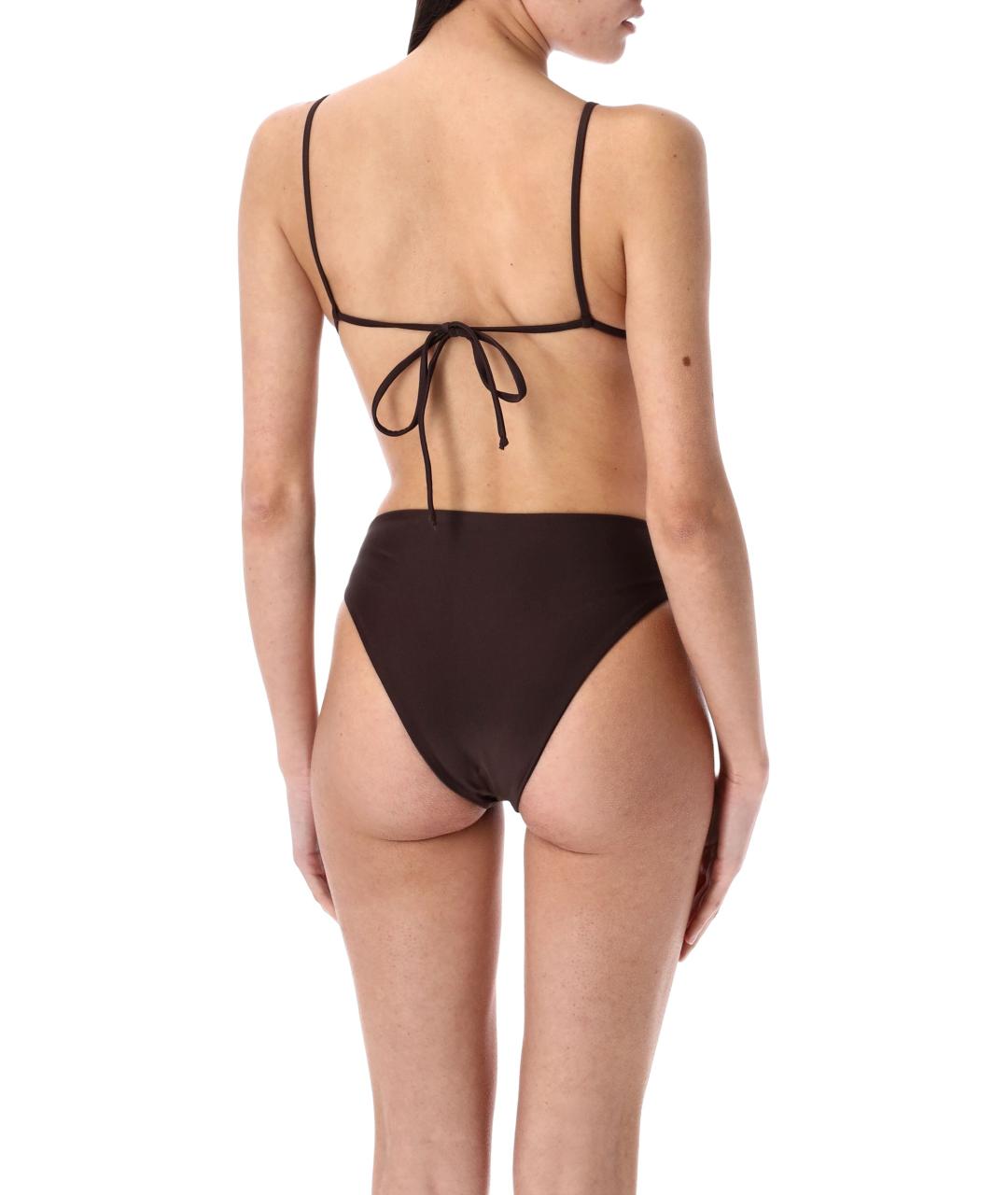 SWIM BY DI Коричневый полиамидовый купальник, фото 2