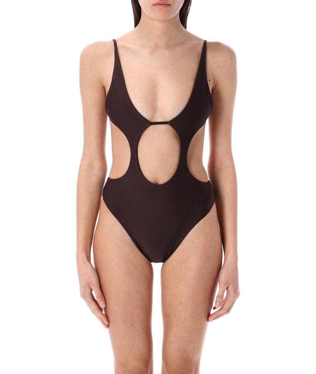 SWIM BY DI Коричневый полиамидовый купальник, фото 4