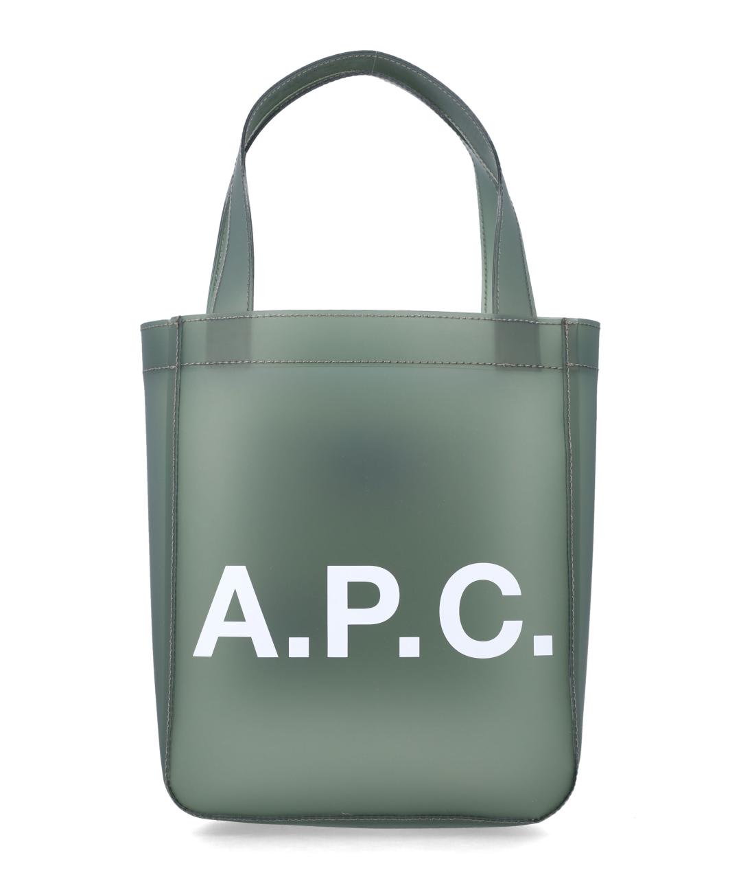A.P.C. Бирюзовая сумка тоут из искусственной кожи, фото 1