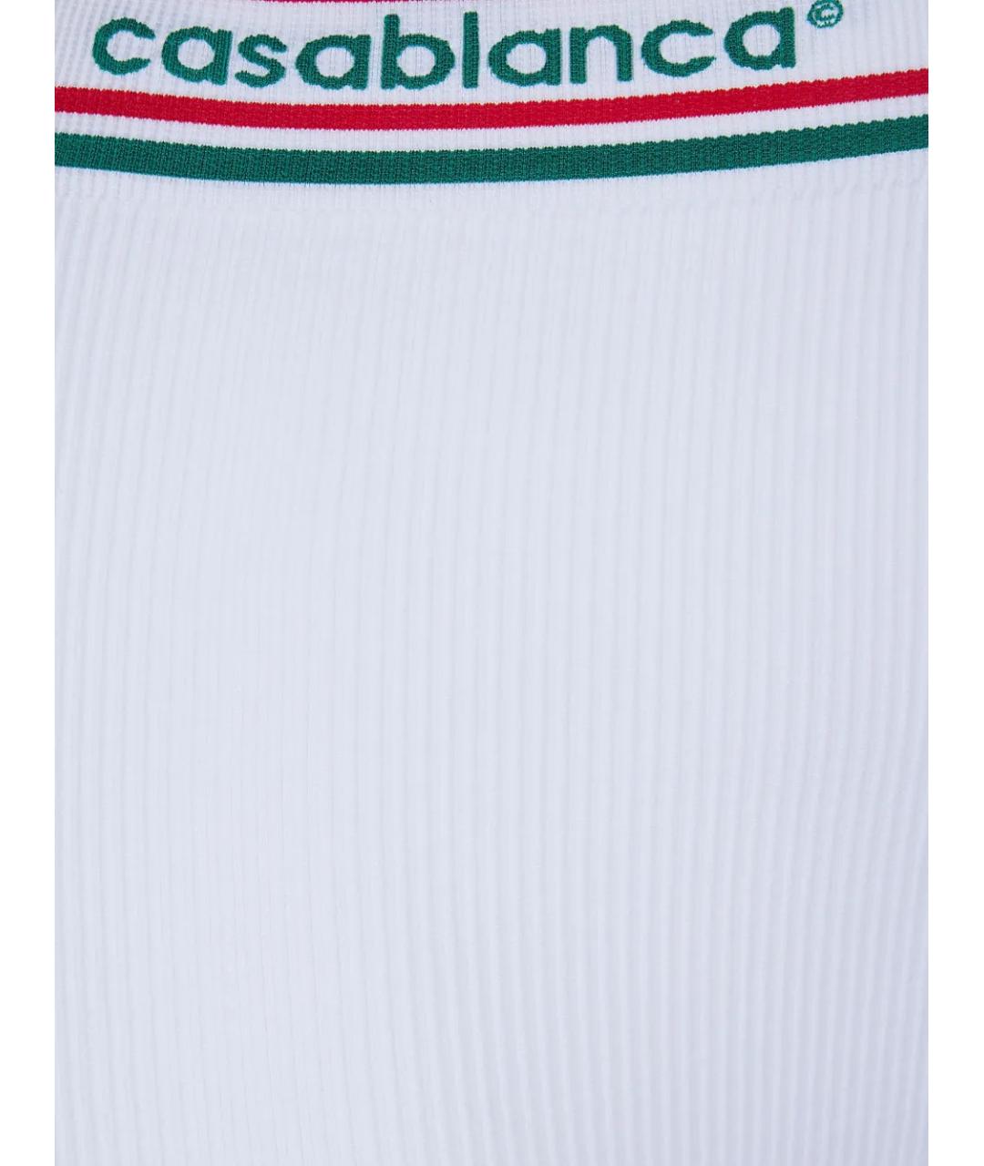 CASABLANCA Белые полиамидовые шорты, фото 3