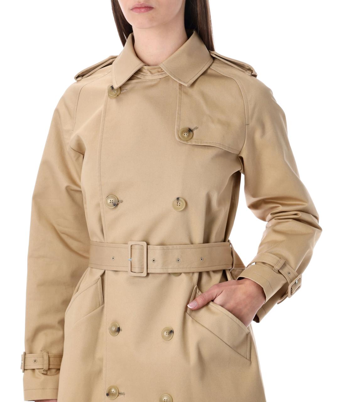 A.P.C. Бежевый хлопковый тренч/плащ, фото 3