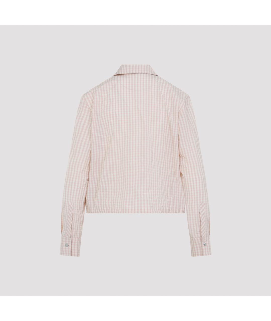 MONCLER Розовая полиэстеровая рубашка, фото 3