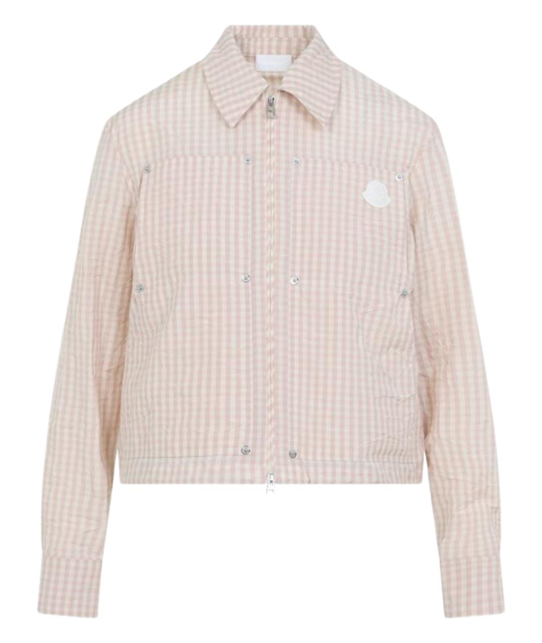 MONCLER Розовая полиэстеровая рубашка, фото 1