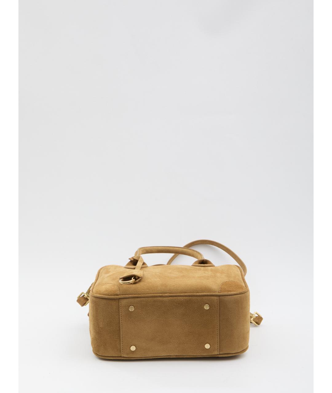 GOLDEN GOOSE DELUXE BRAND Бежевая кожаная сумка через плечо, фото 3