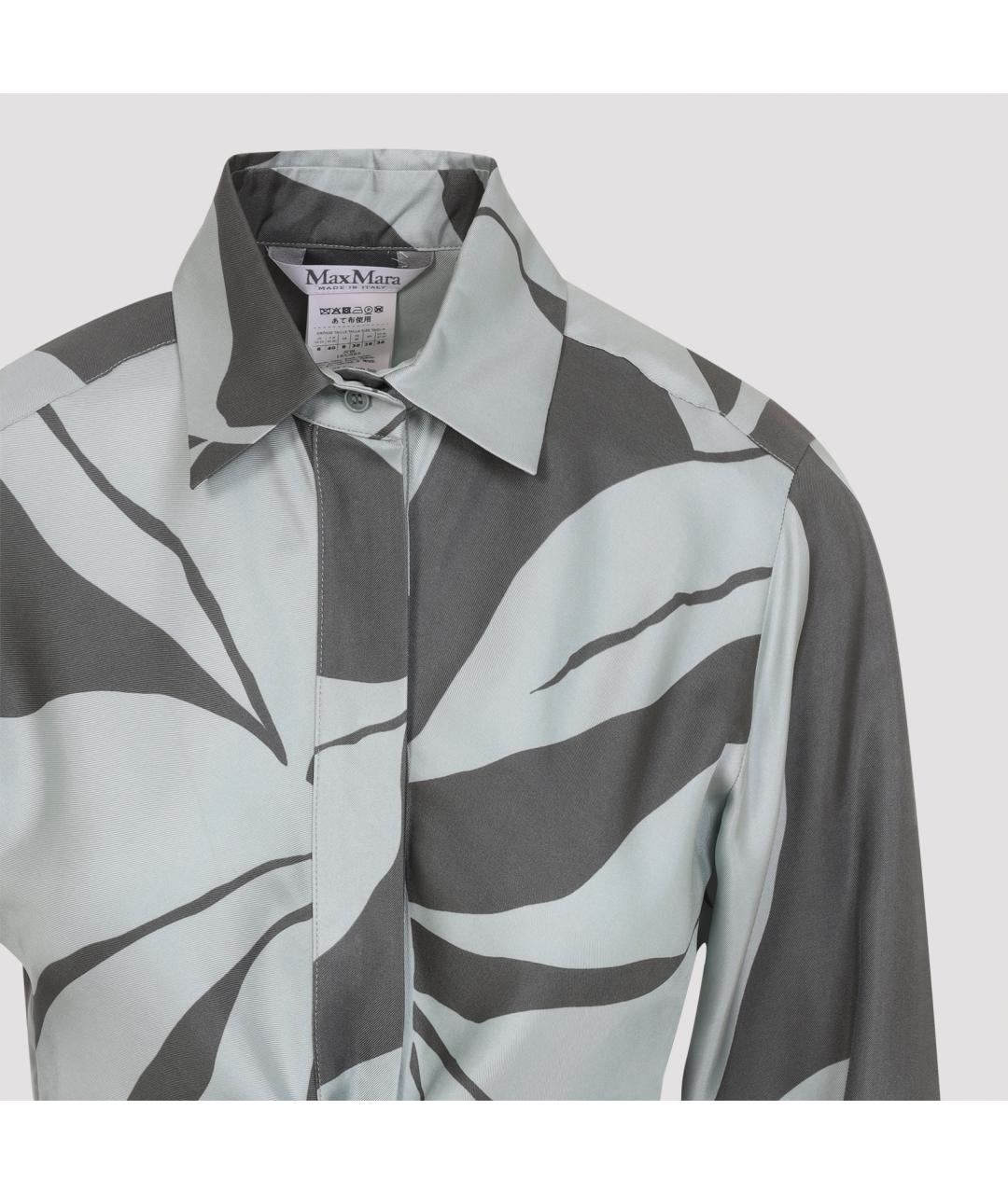 MAX MARA Зеленые шелковое повседневное платье, фото 4