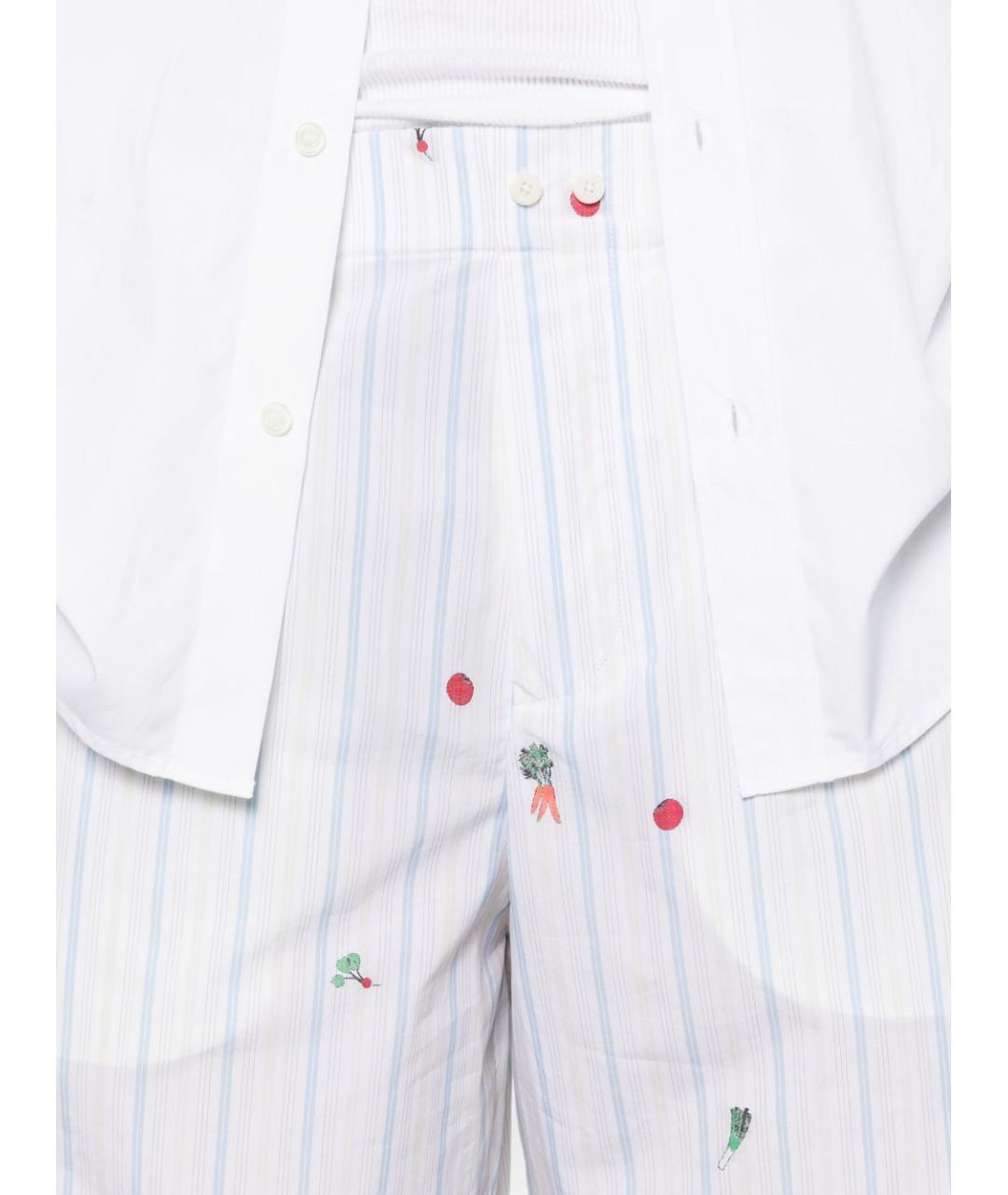 JACQUEMUS Белые хлопковые шорты, фото 4