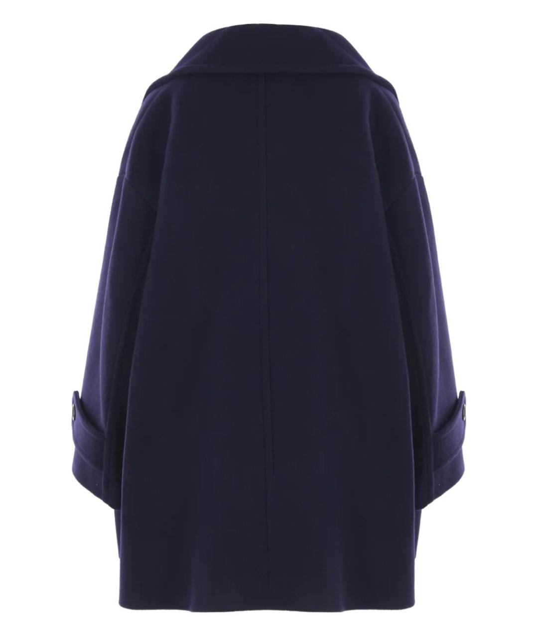 CHLOE Синее шерстяное пальто, фото 2