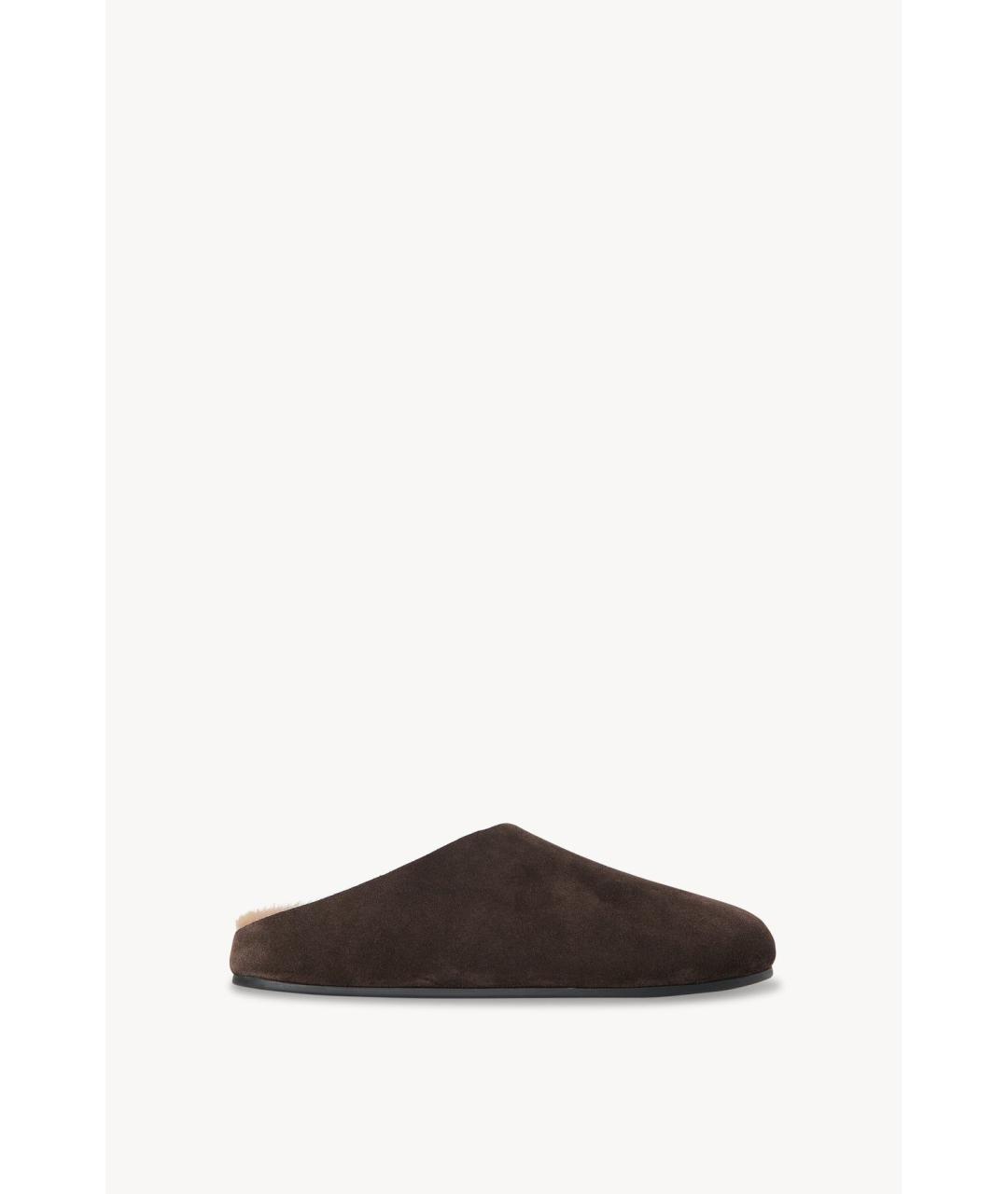 THE ROW Коричневые замшевые сабо, фото 4