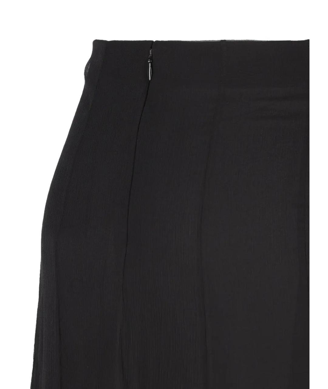 CHLOE Черная шелковая юбка макси, фото 3