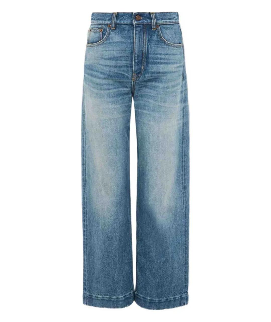 CHLOE Синие хлопковые прямые джинсы, фото 1
