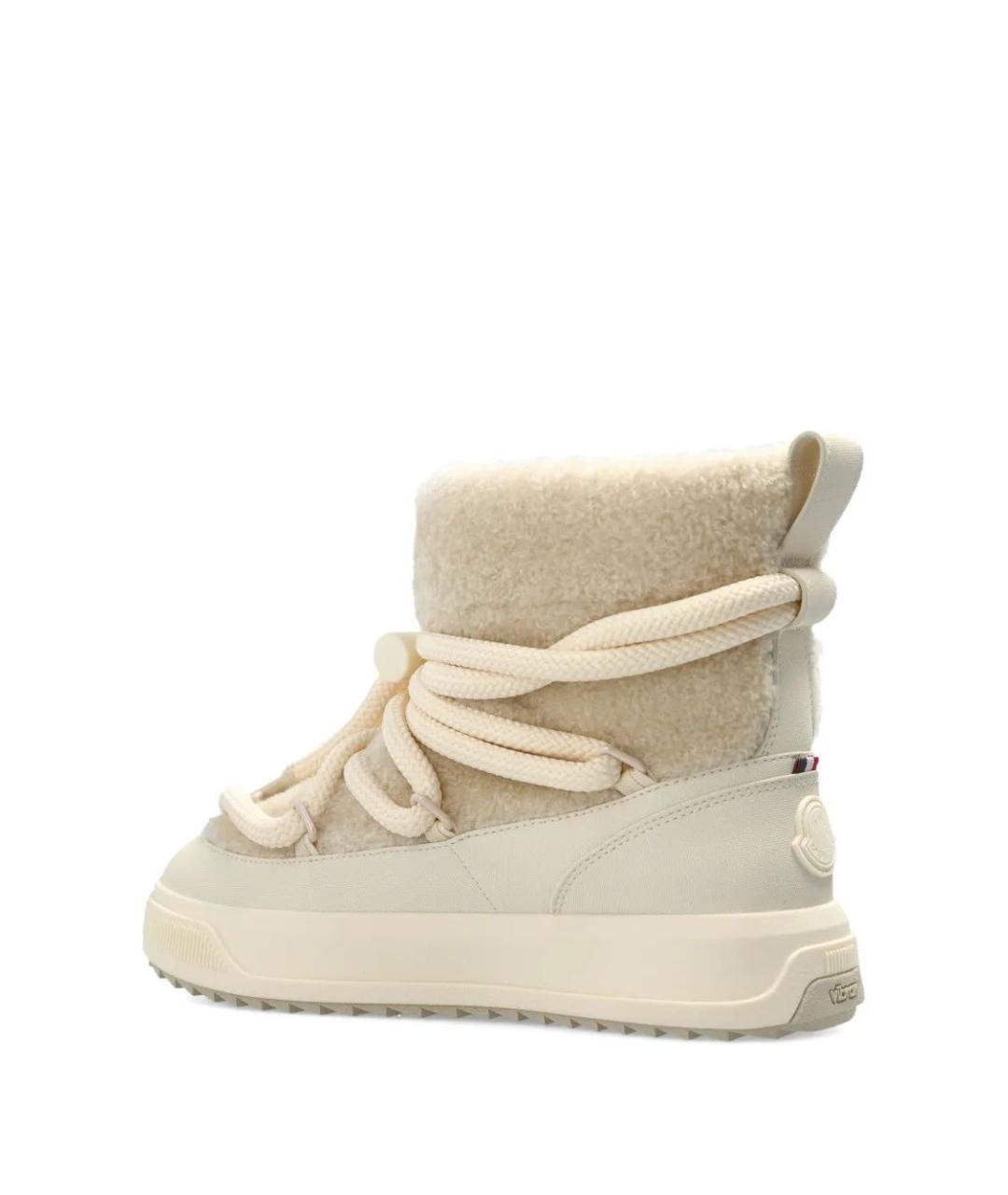 MONCLER Бежевые ботинки, фото 3