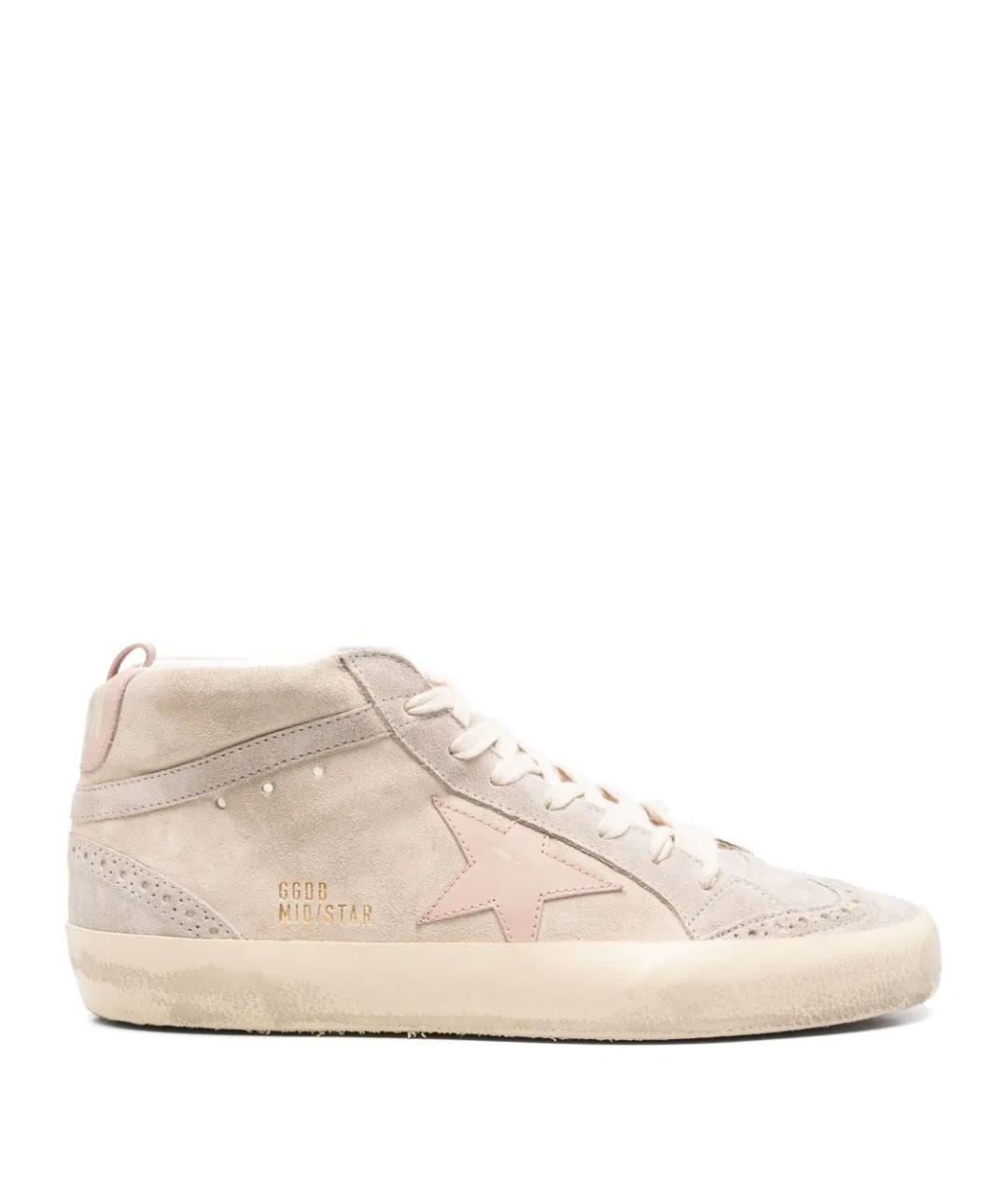 GOLDEN GOOSE DELUXE BRAND Серые кожаные кеды, фото 1