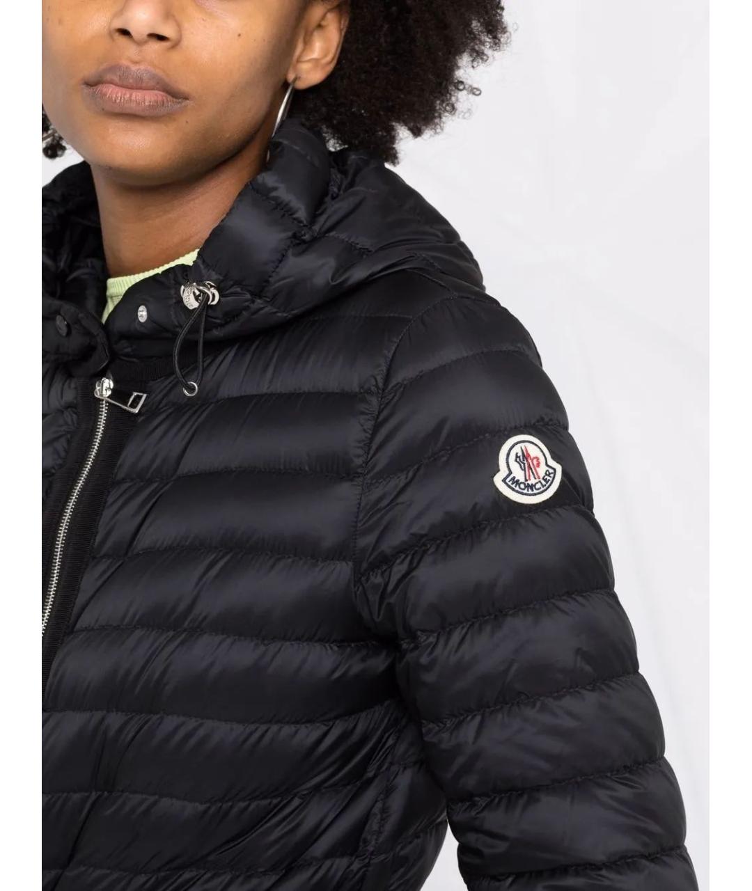 MONCLER Черная полиамидовая куртка, фото 3