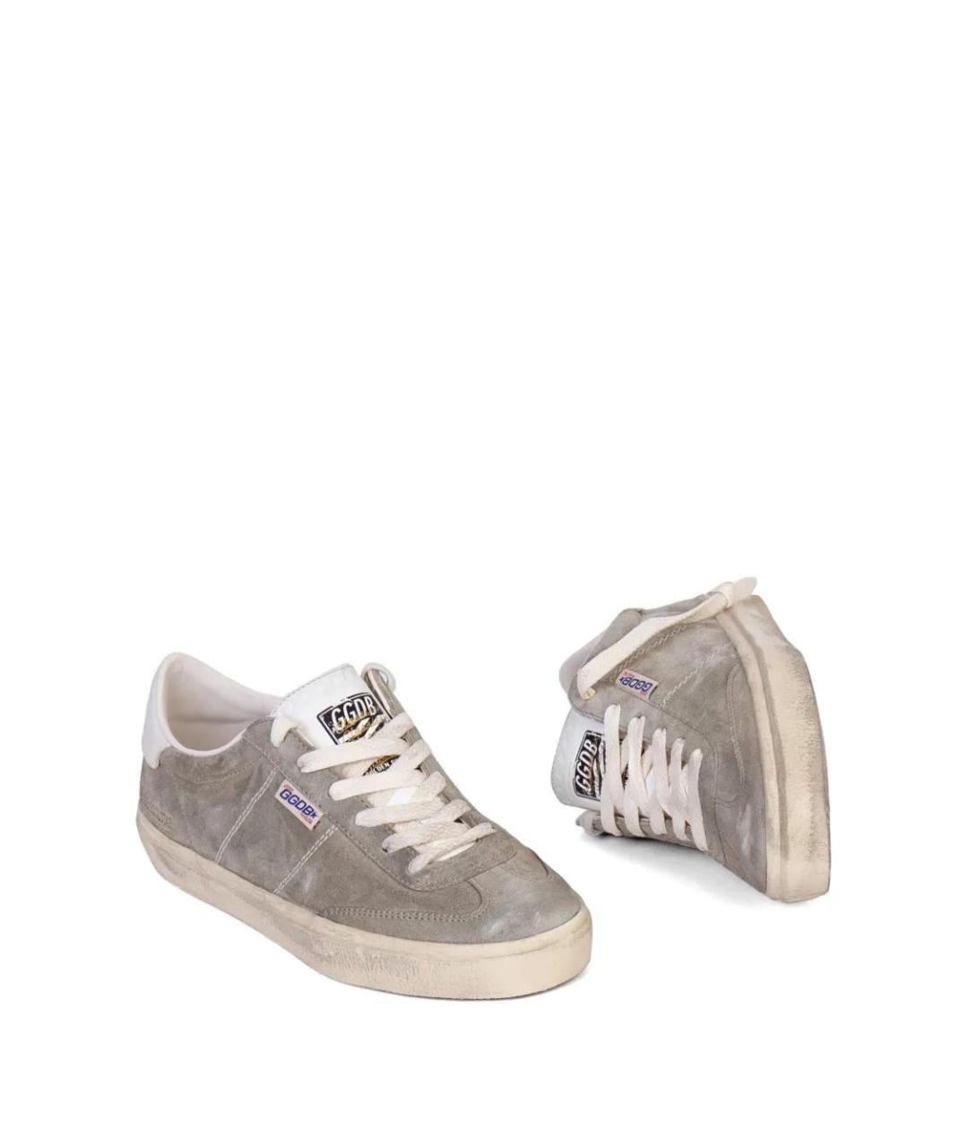 GOLDEN GOOSE DELUXE BRAND Бежевые кожаные кеды, фото 2