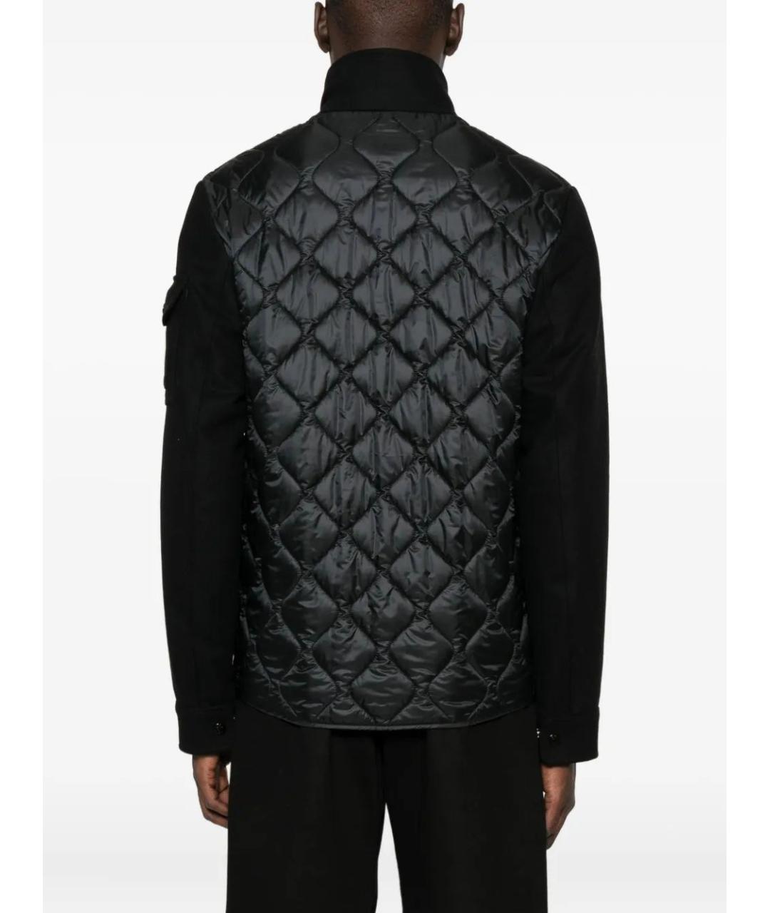 MONCLER Черная шерстяная куртка, фото 4