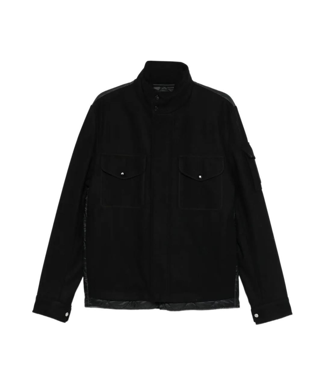 MONCLER Черная шерстяная куртка, фото 1