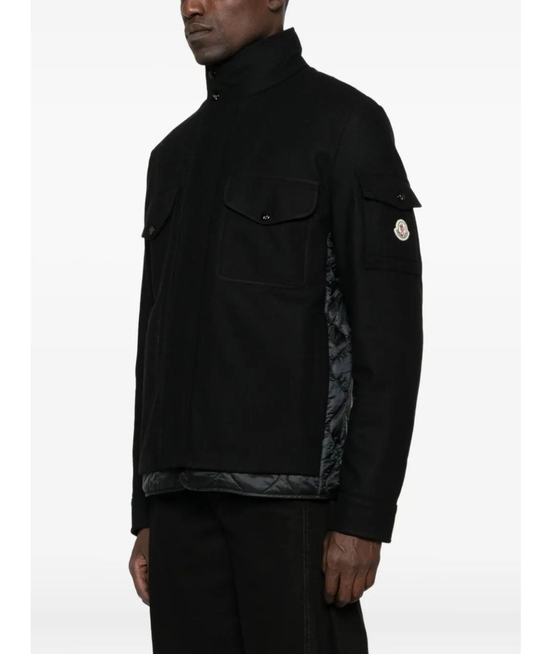 MONCLER Черная шерстяная куртка, фото 3