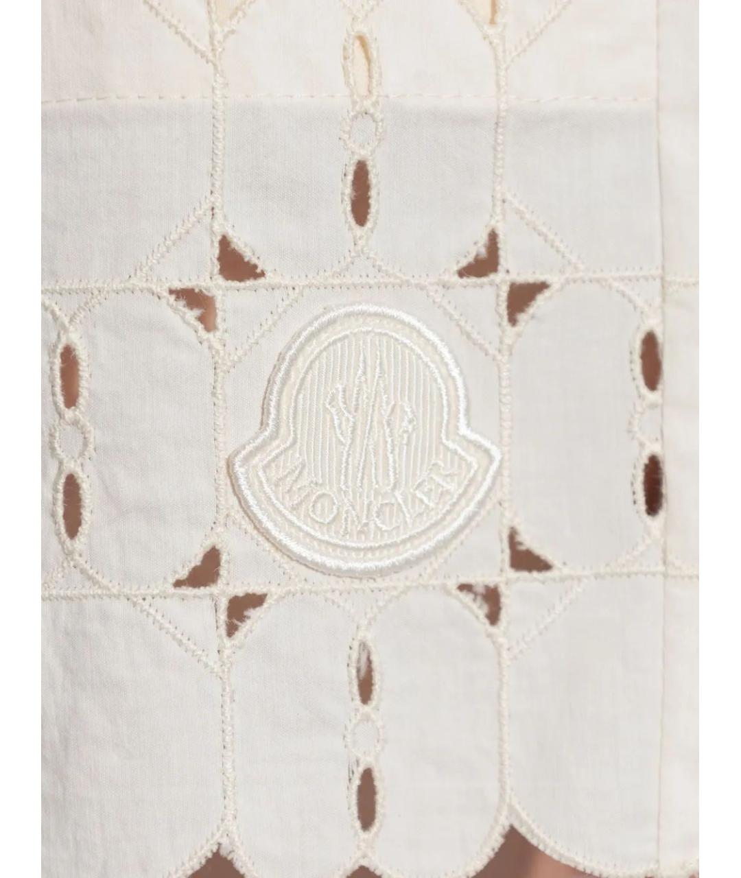 MONCLER Бежевые хлопковые шорты, фото 5