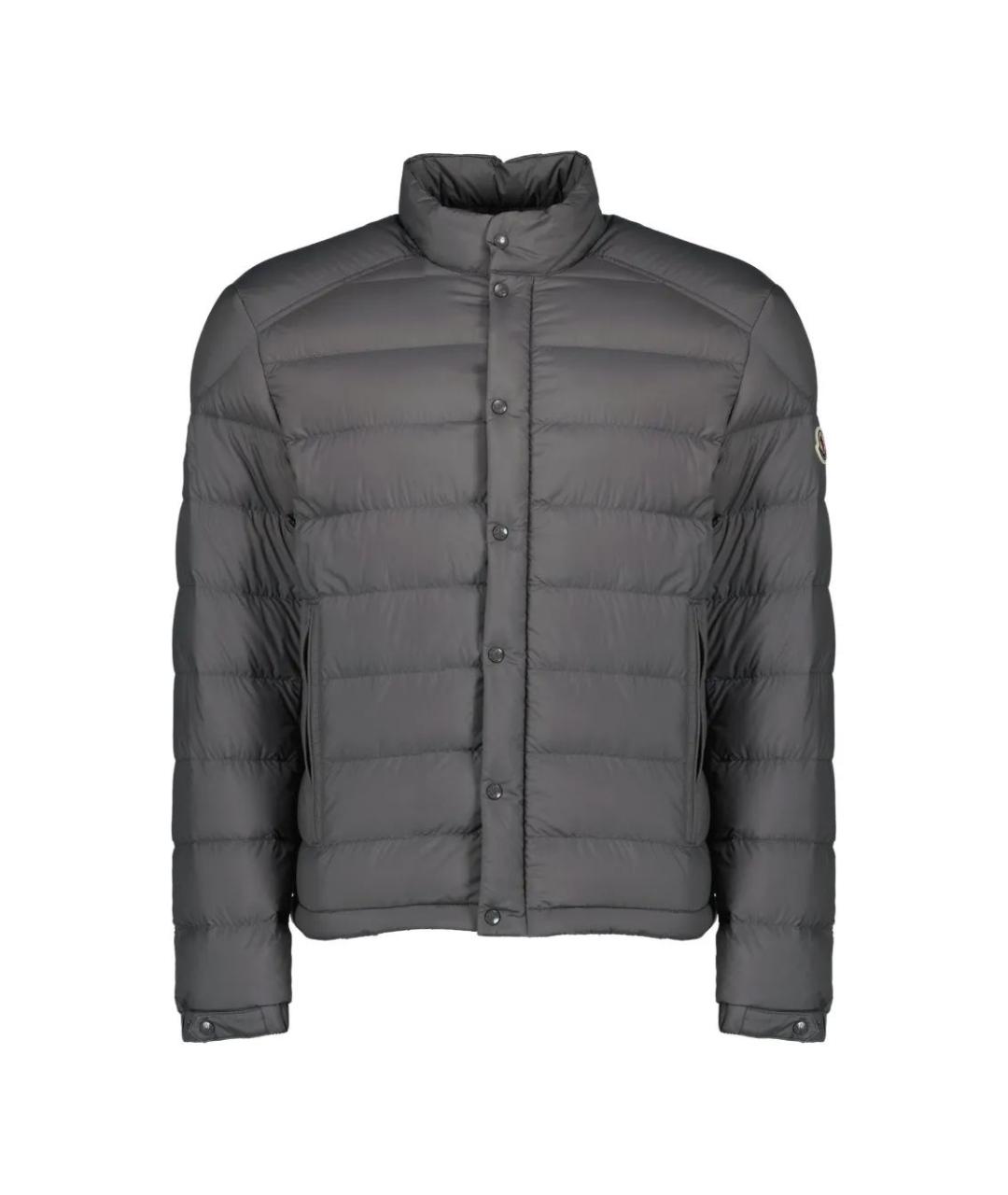 MONCLER Серая полиамидовая куртка, фото 1