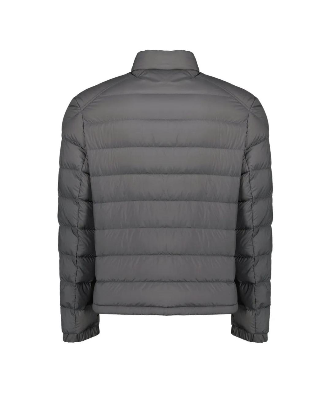 MONCLER Серая полиамидовая куртка, фото 2