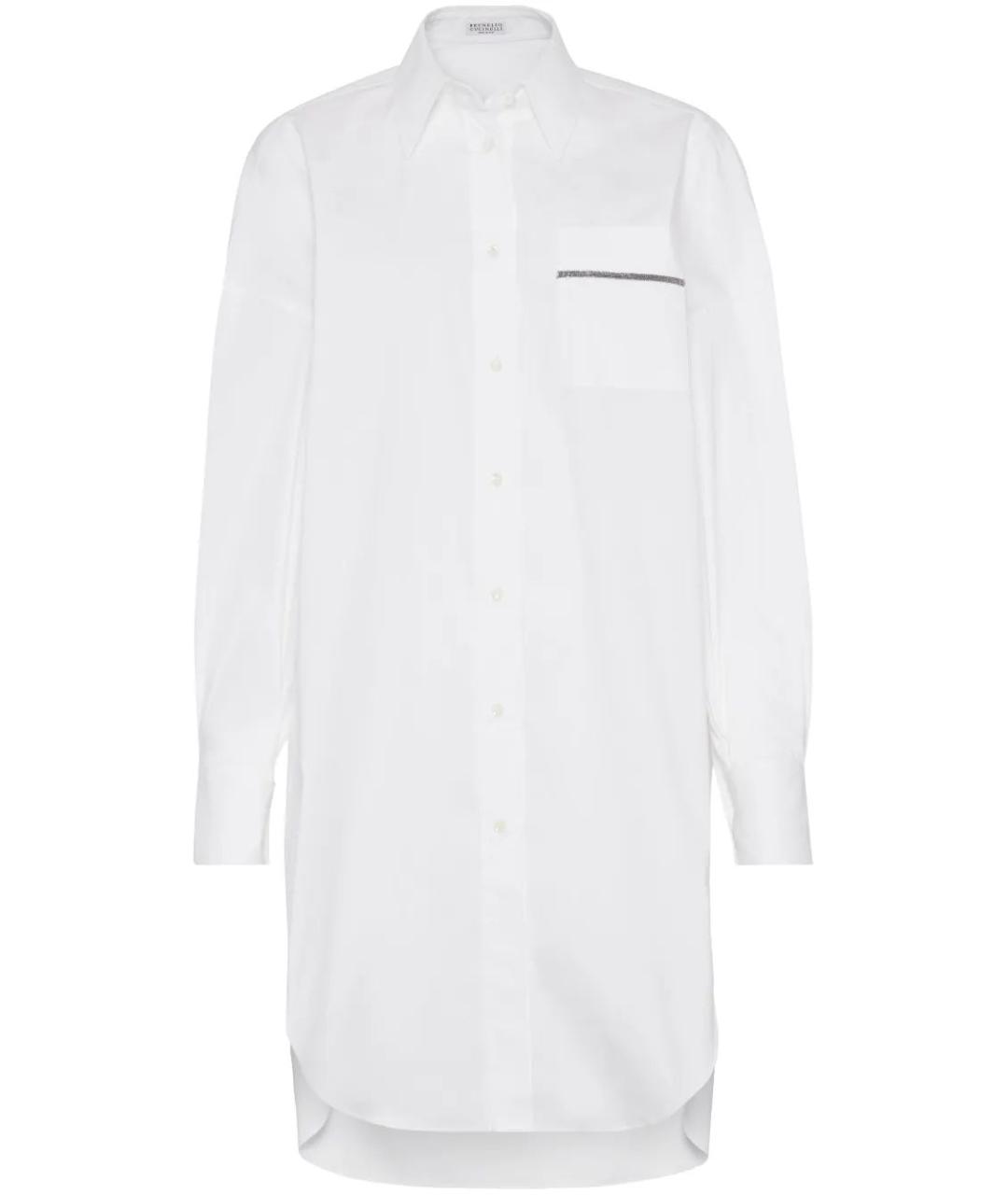 BRUNELLO CUCINELLI Белая хлопковая рубашка, фото 1