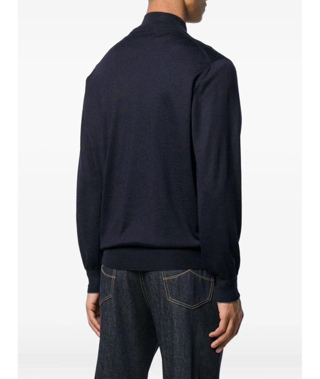 BRUNELLO CUCINELLI Синий кашемировый кардиган, фото 4