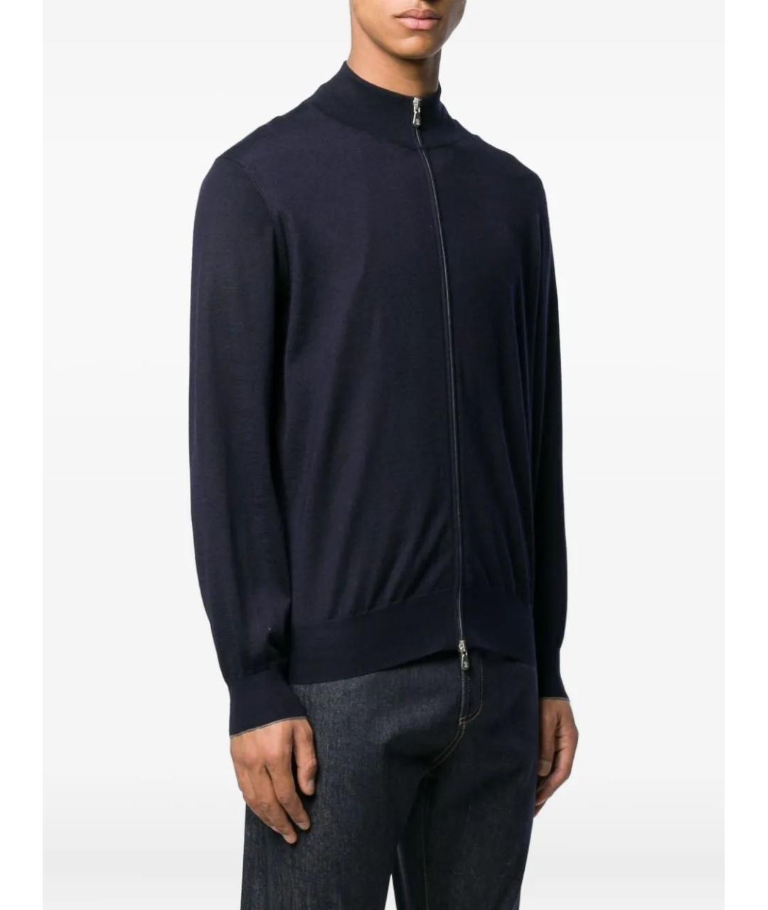 BRUNELLO CUCINELLI Синий кашемировый кардиган, фото 3