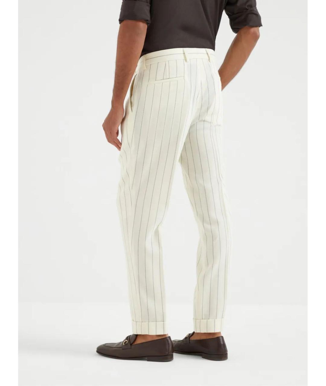 BRUNELLO CUCINELLI Шерстяные повседневные брюки, фото 4