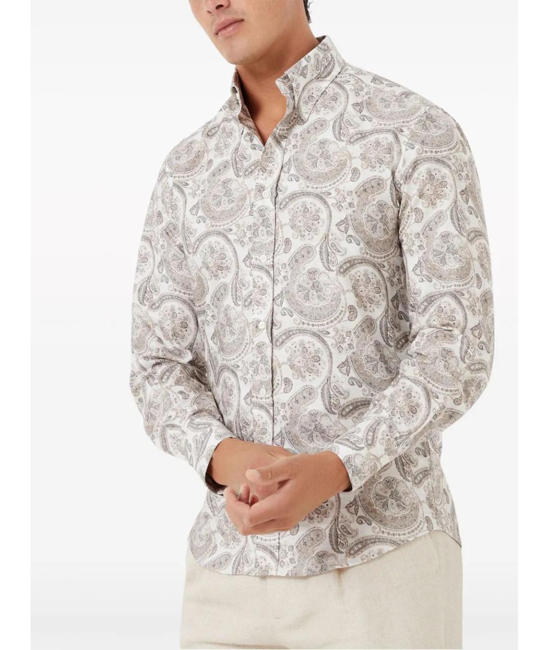 BRUNELLO CUCINELLI Мульти хлопковая кэжуал рубашка, фото 2