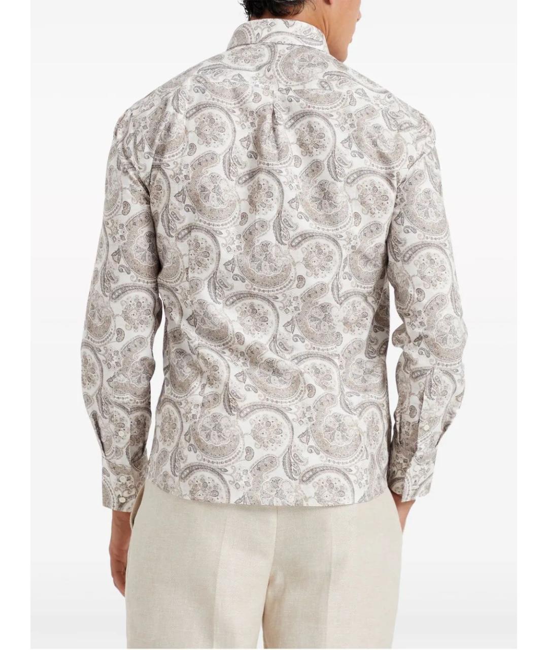 BRUNELLO CUCINELLI Мульти хлопковая кэжуал рубашка, фото 3