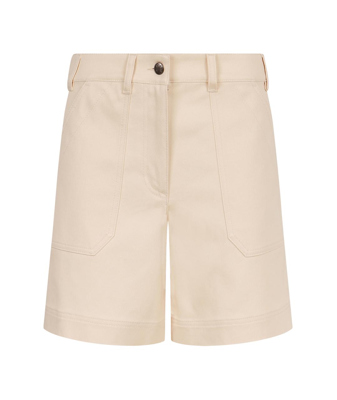 MONCLER Бежевые хлопковые шорты, фото 1
