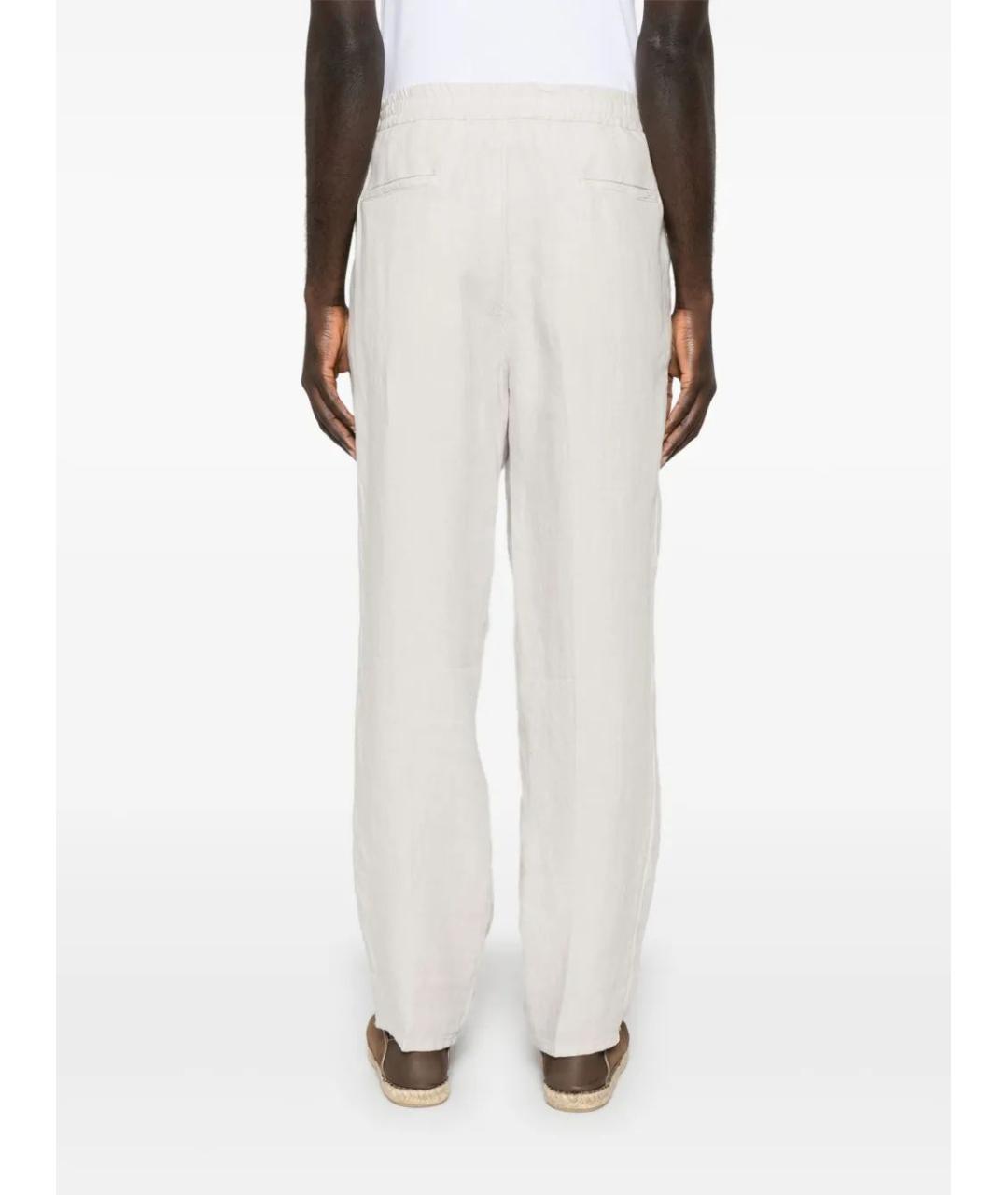 BRUNELLO CUCINELLI Льняные повседневные брюки, фото 4
