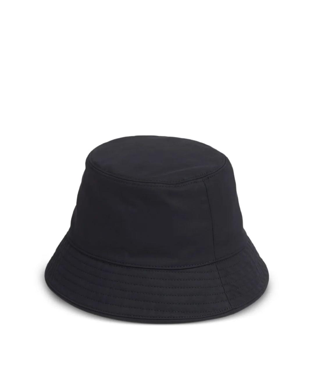 MONCLER Темно-синяя хлопковая шляпа, фото 2