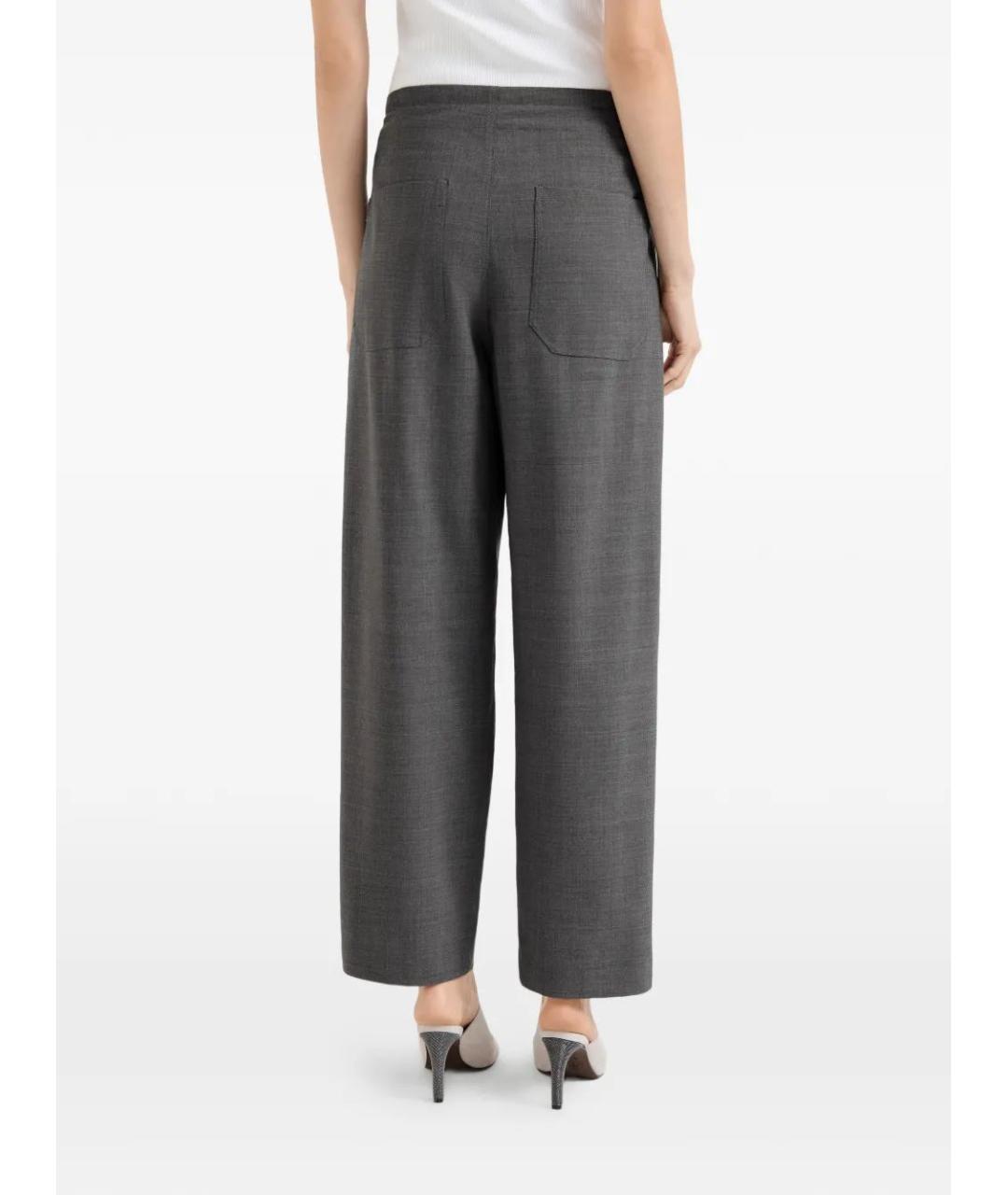 BRUNELLO CUCINELLI Шерстяные прямые брюки, фото 3