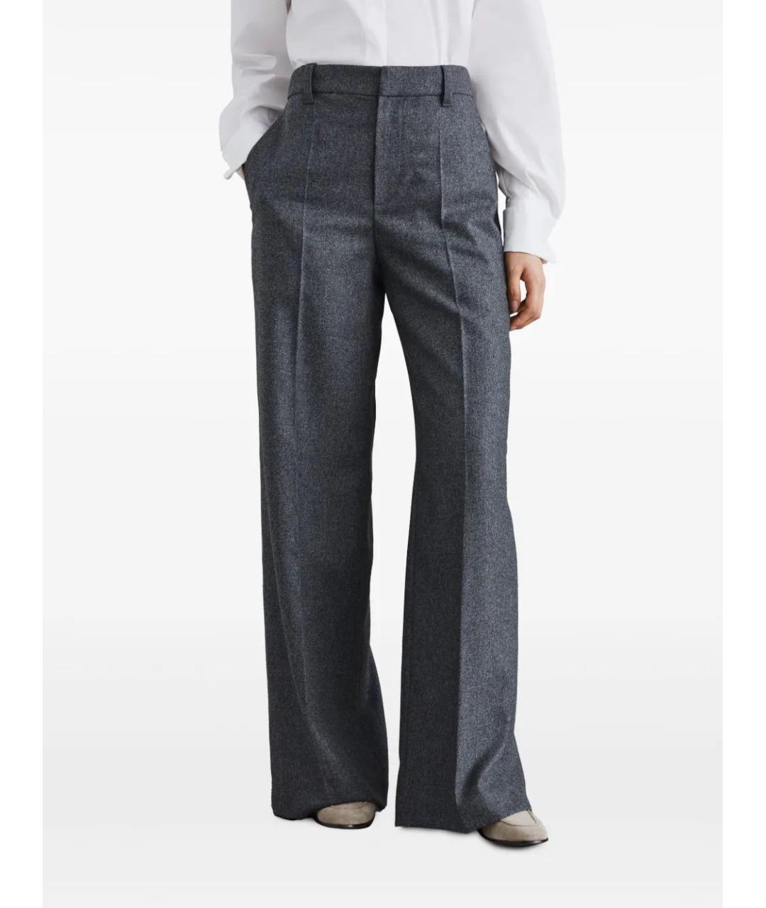 BRUNELLO CUCINELLI Шерстяные прямые брюки, фото 3