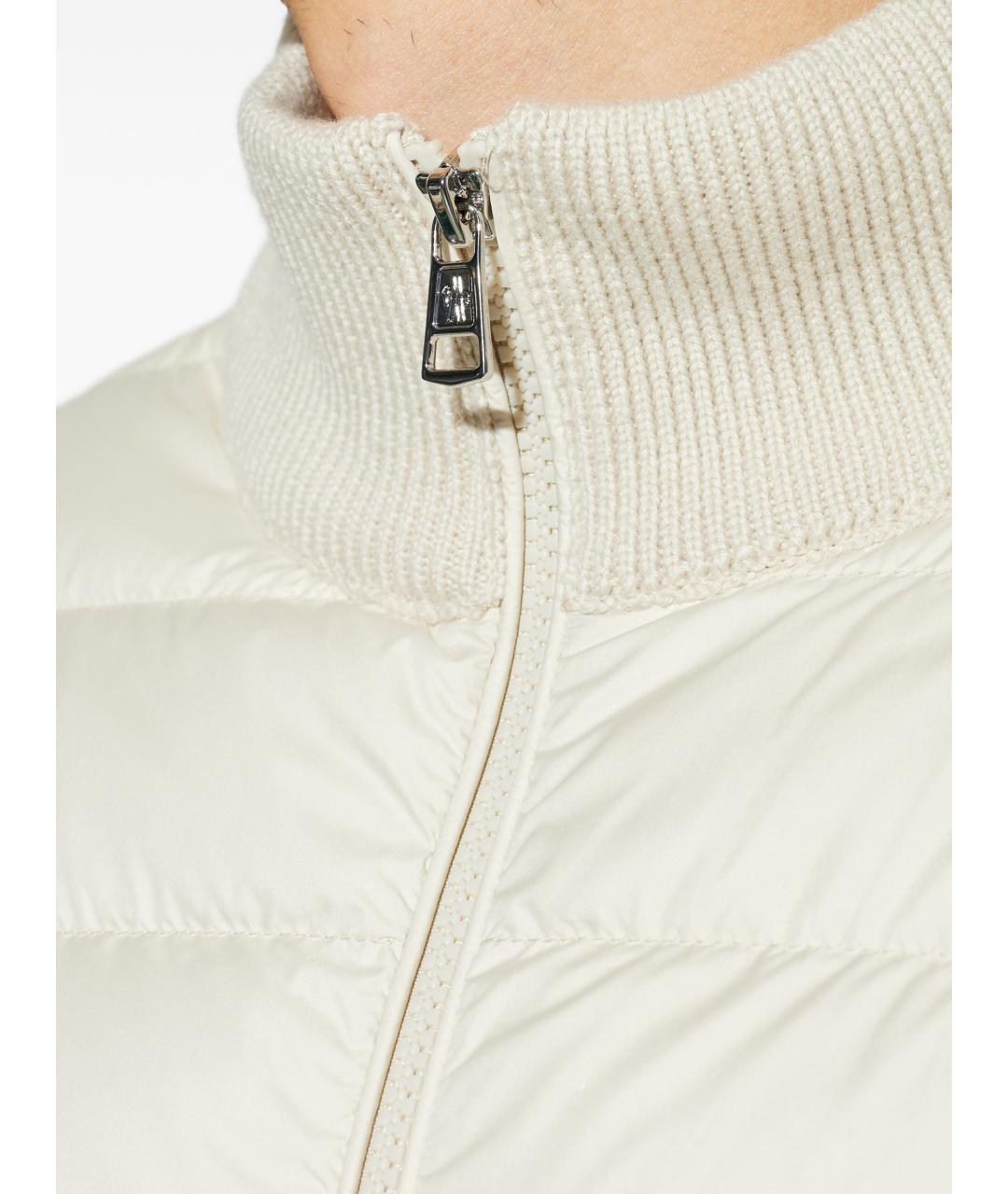 MONCLER Белая шерстяная куртка, фото 3