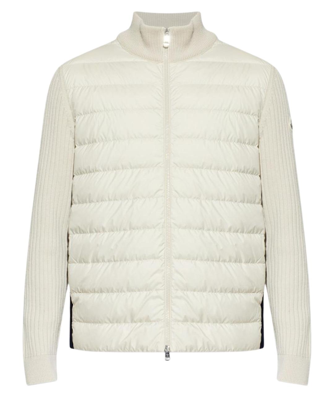 MONCLER Белая шерстяная куртка, фото 1