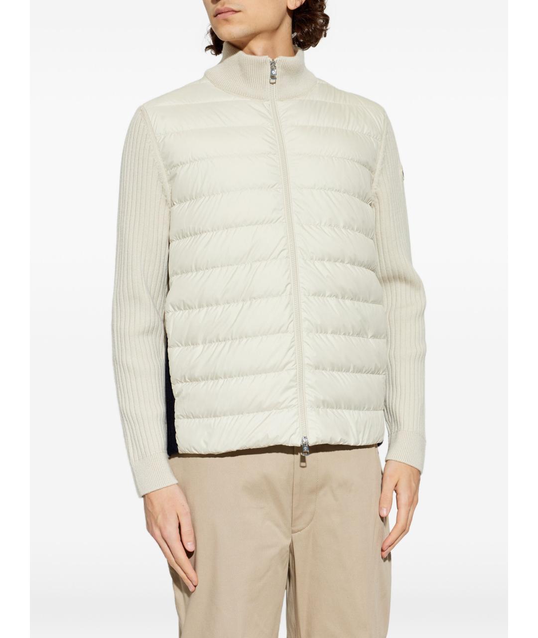 MONCLER Белая шерстяная куртка, фото 2