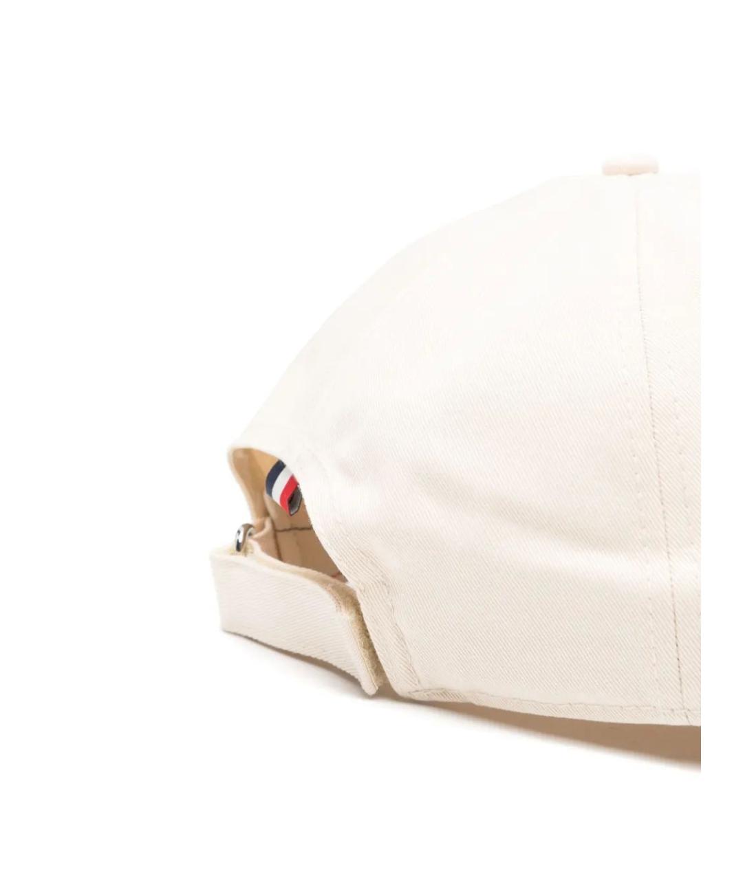 MONCLER Бежевая хлопковая кепка/бейсболка, фото 2
