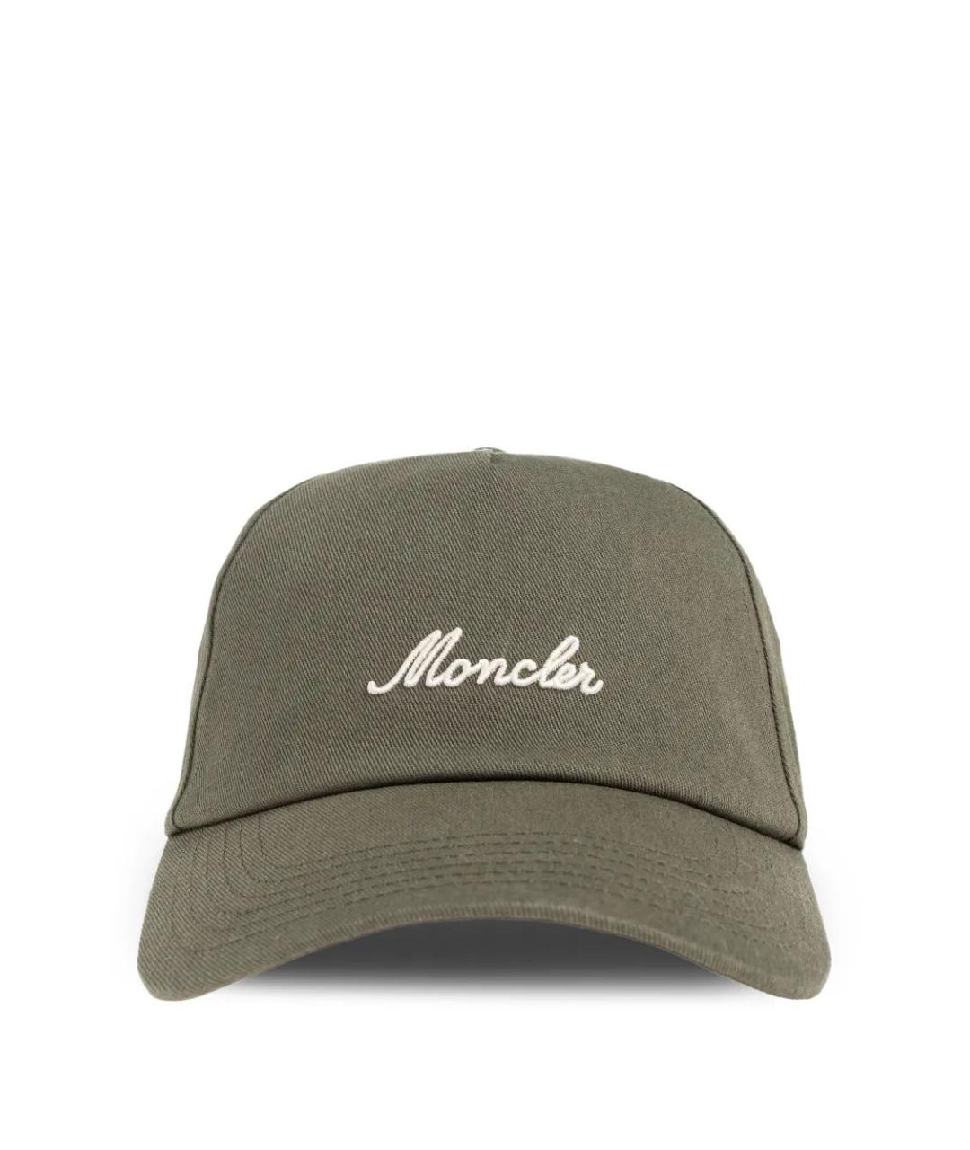 MONCLER Хаки хлопковая кепка/бейсболка, фото 1