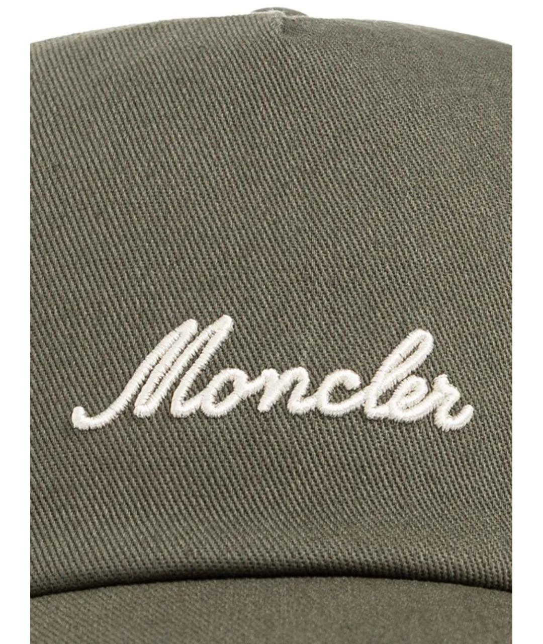 MONCLER Хаки хлопковая кепка/бейсболка, фото 3
