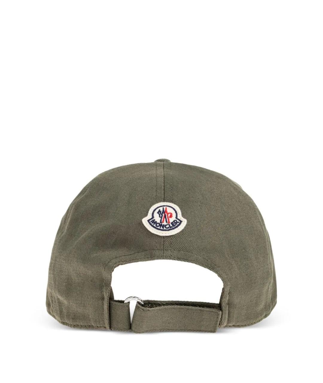 MONCLER Хаки хлопковая кепка/бейсболка, фото 2