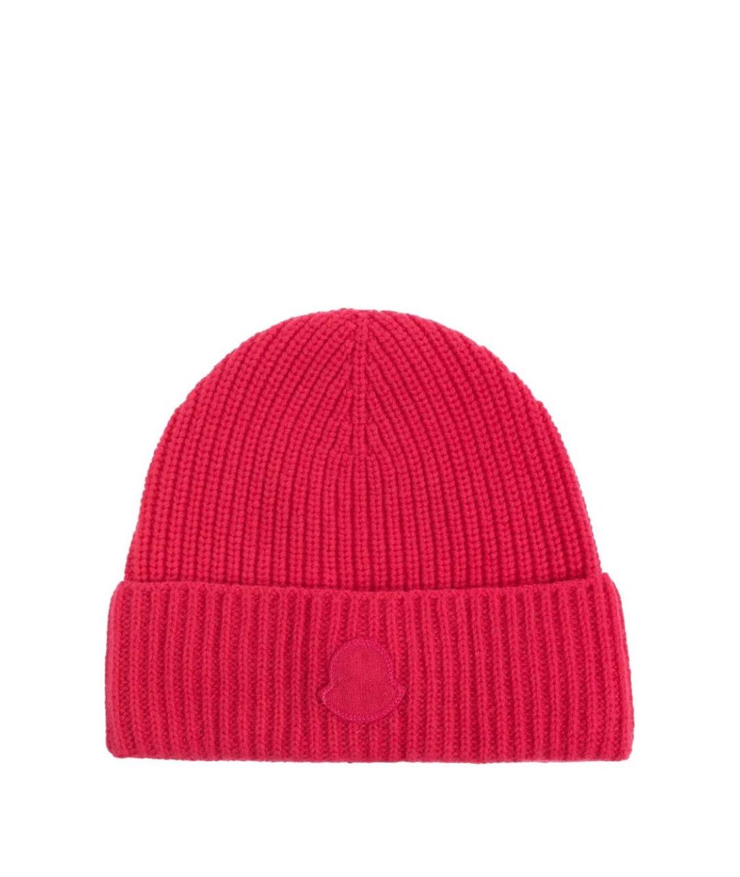 MONCLER Красная кашемировая шапка, фото 1