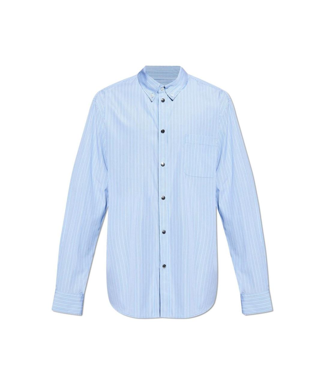 MONCLER Голубая хлопковая кэжуал рубашка, фото 1