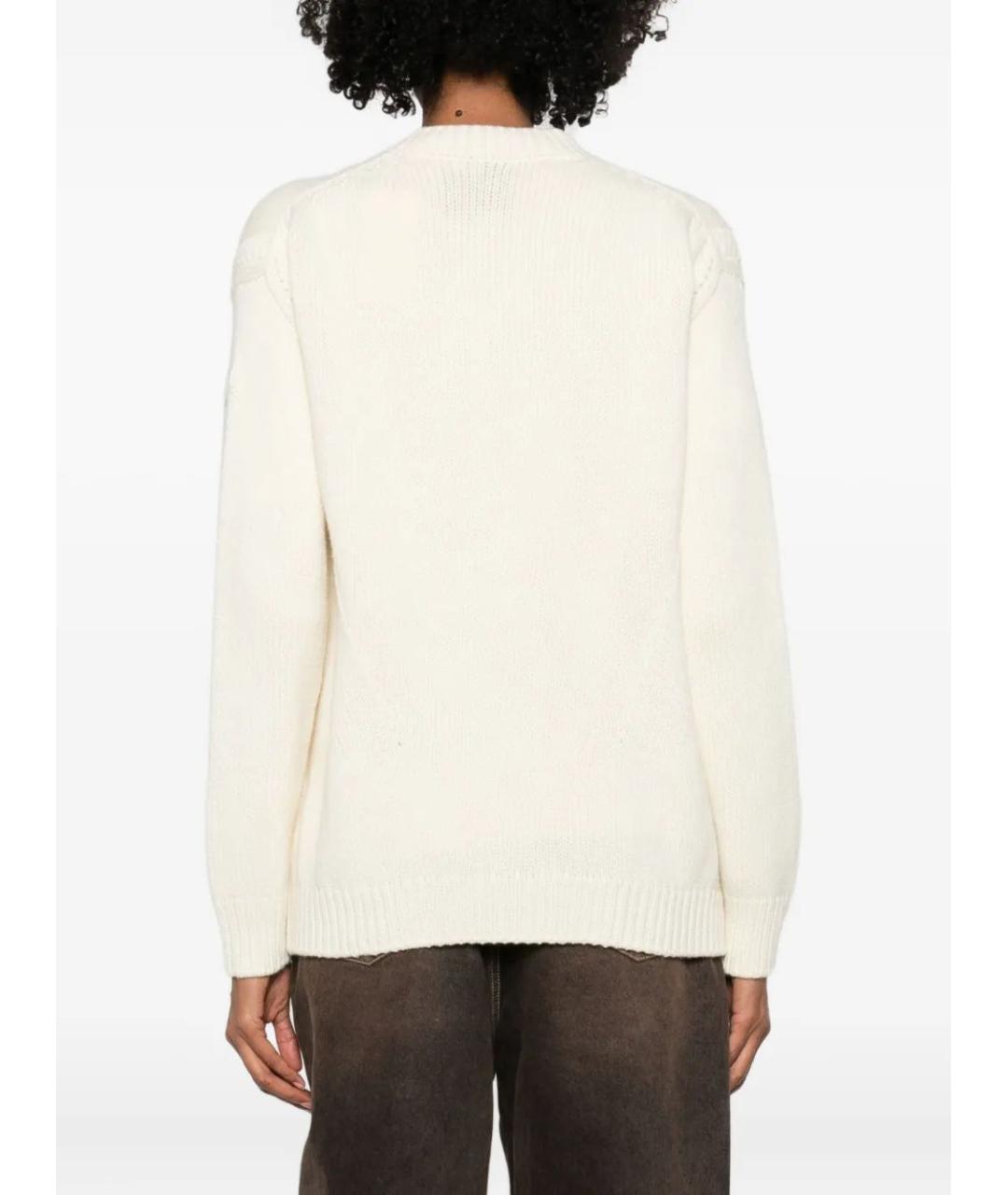 MONCLER Бежевый шерстяной кардиган, фото 4