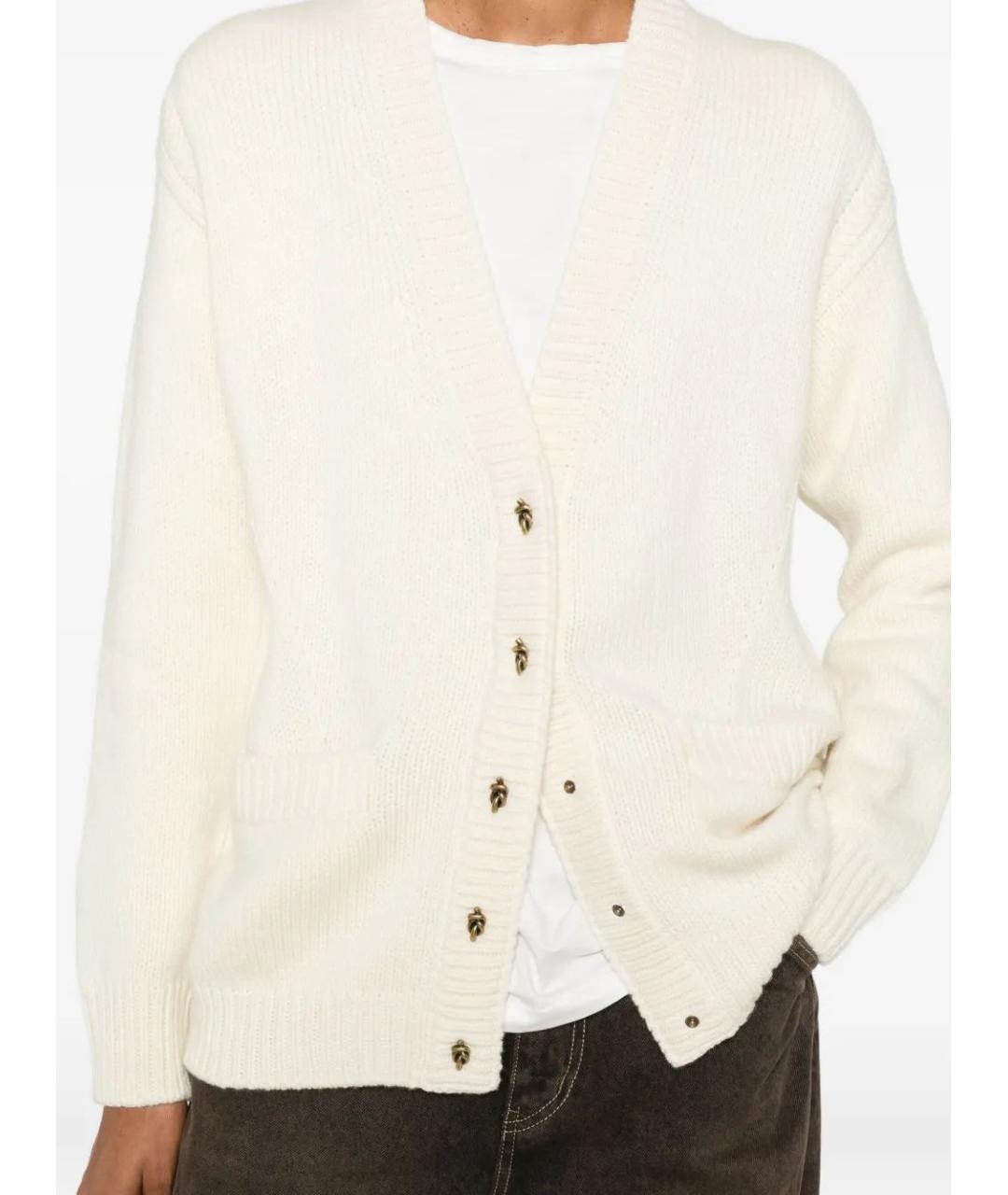 MONCLER Бежевый шерстяной кардиган, фото 5