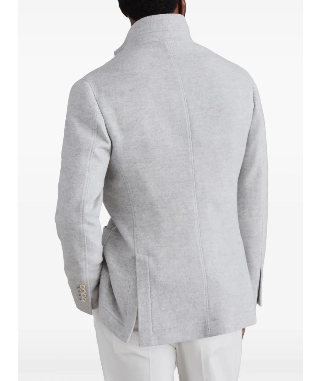 BRUNELLO CUCINELLI Серая кашемировая куртка, фото 2