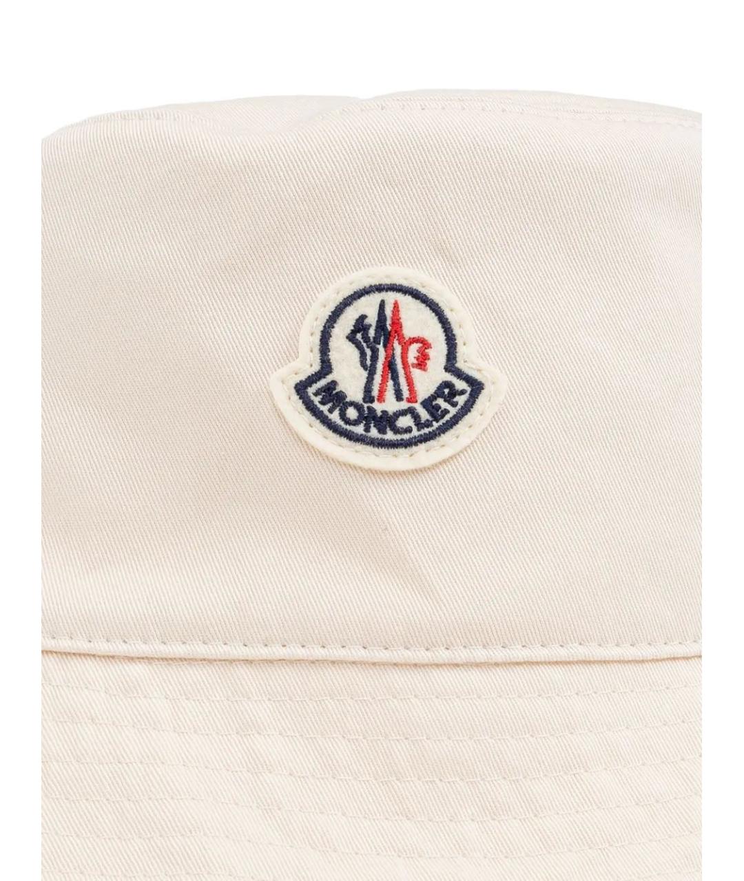 MONCLER Бежевая хлопковая шляпа, фото 3