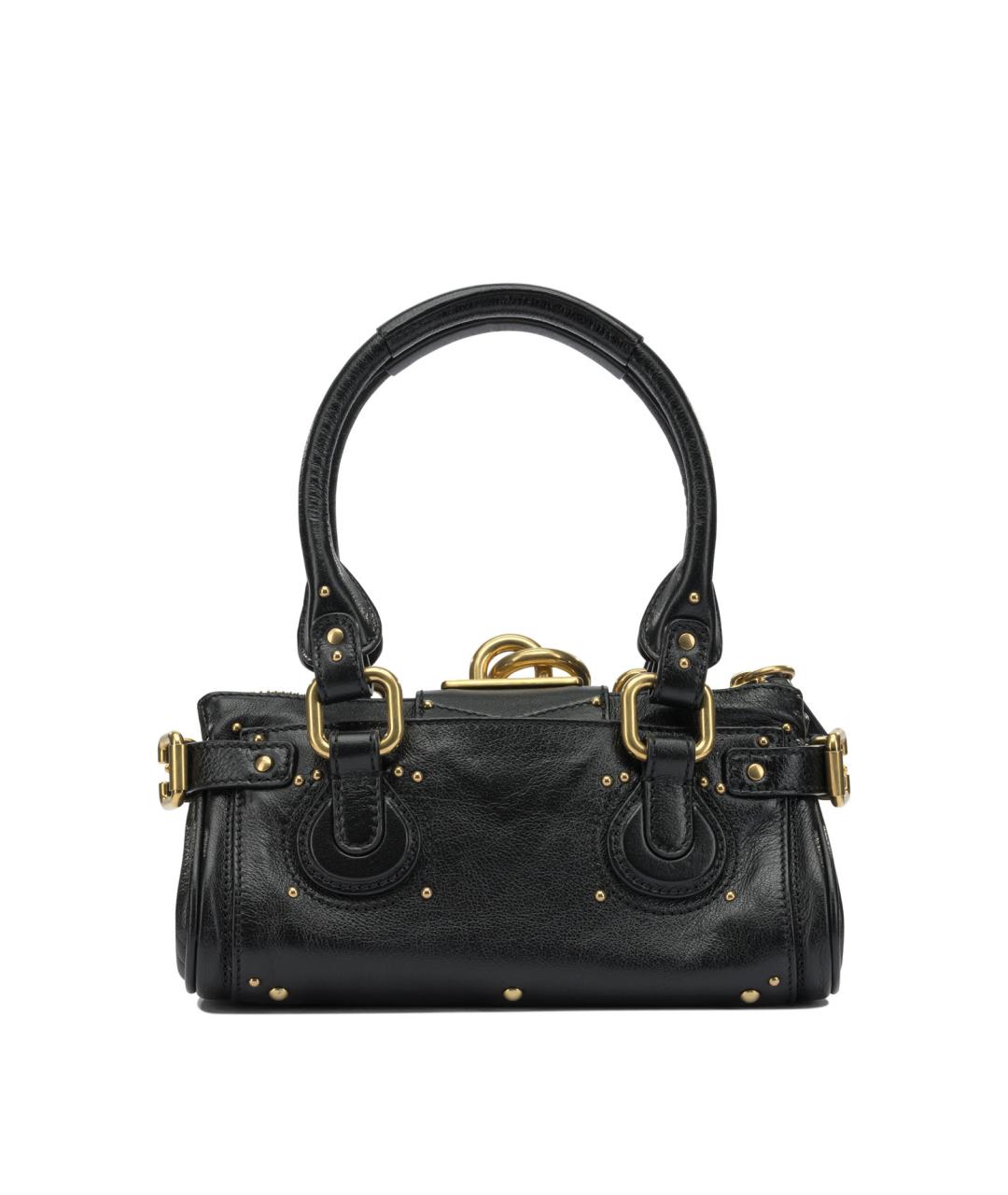 CHLOE Черная кожаная сумка через плечо, фото 3